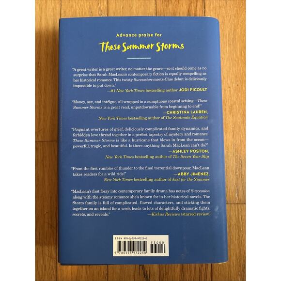 These Summer Storms: A Novel - Hardcover by MacLean Sarah Contemporary Fiction - Picture 2 of 2
